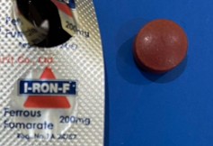 Ferrous fumarate (200 mg)